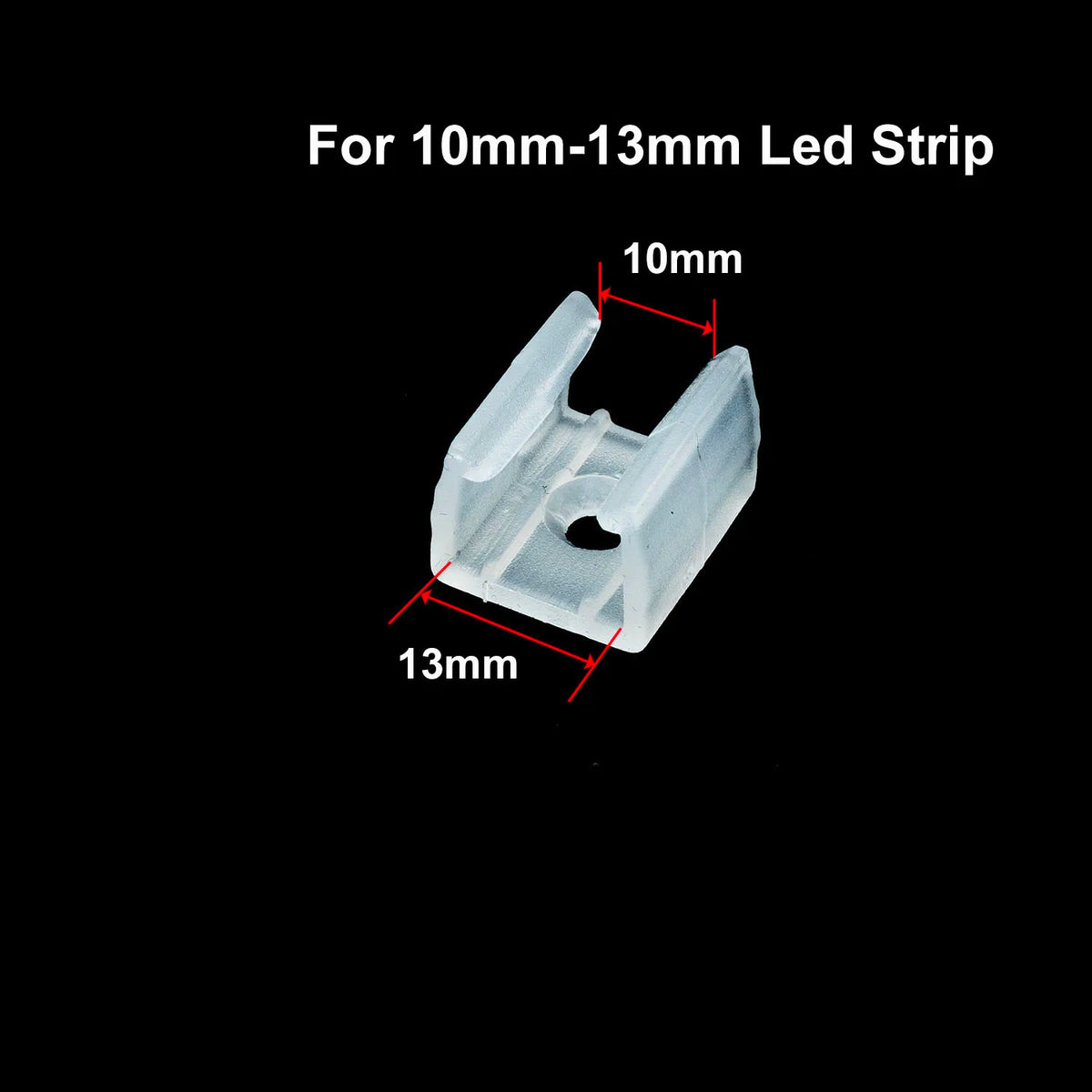 clips fixation rubans led transparents 6mm 8mm 10mm 12mm utilitaires clips plats diverse tailles