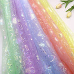 tulle rouge étoiles paillettes tulle violet coeurs nylon transparent décoratif 150cm événement mariage anniversaire