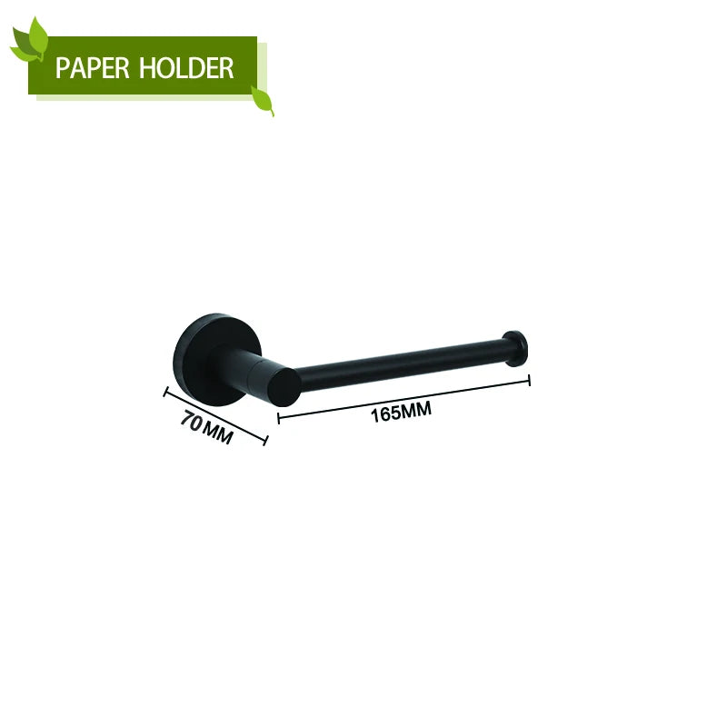 accessoires salle bain porte serviettes noir mat moderne barre serviettes porte savon hygiénique crochets