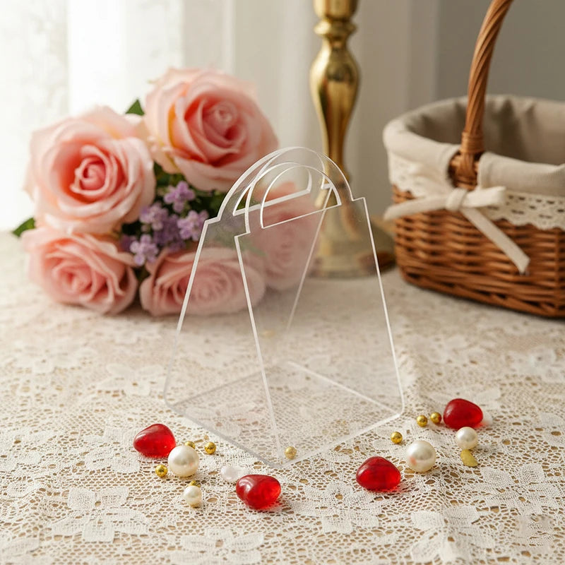 boîtes rangement transparentes acrylique mariage anniversaire valentin noël moderne minimaliste
