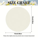 plaquettes table fleuries blanc vert beige classiques résistantes facilement entretien dimension 38cm