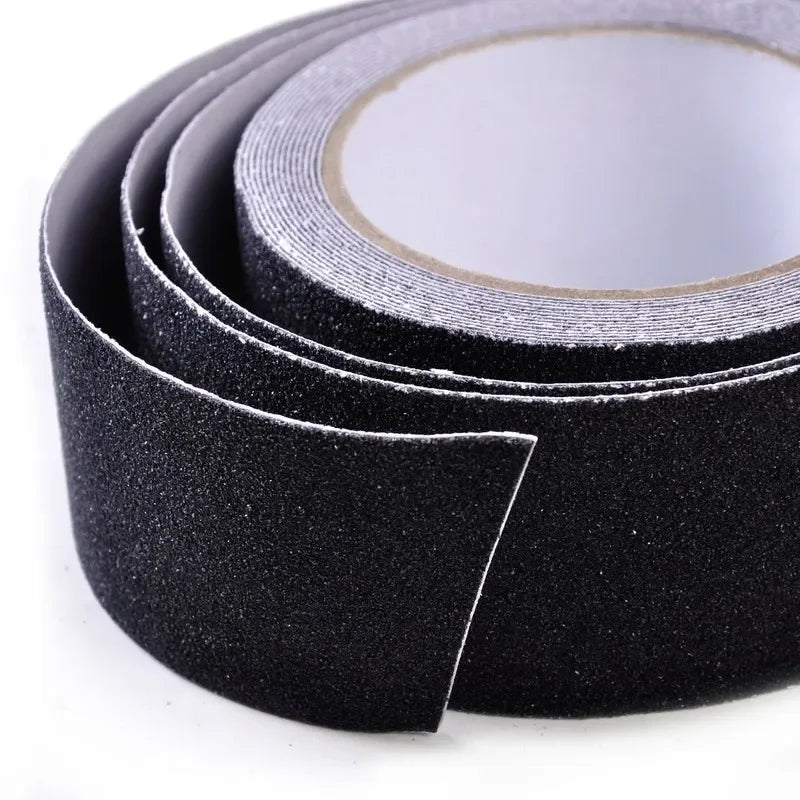 ruban adhésif antidérapant noir microtexturé adhésif pratique largeur 2.5cm 5cm 10cm longueur 5m sécurité