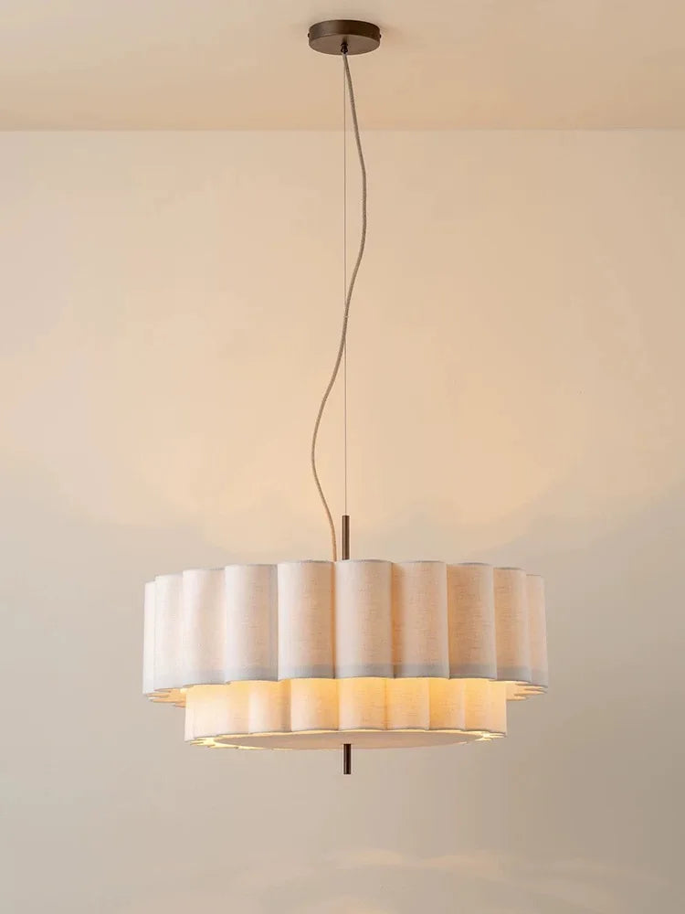 suspension lumineuse moderne blanc rayures horizontales opacité pince lampe câble électrique 90 260V 249