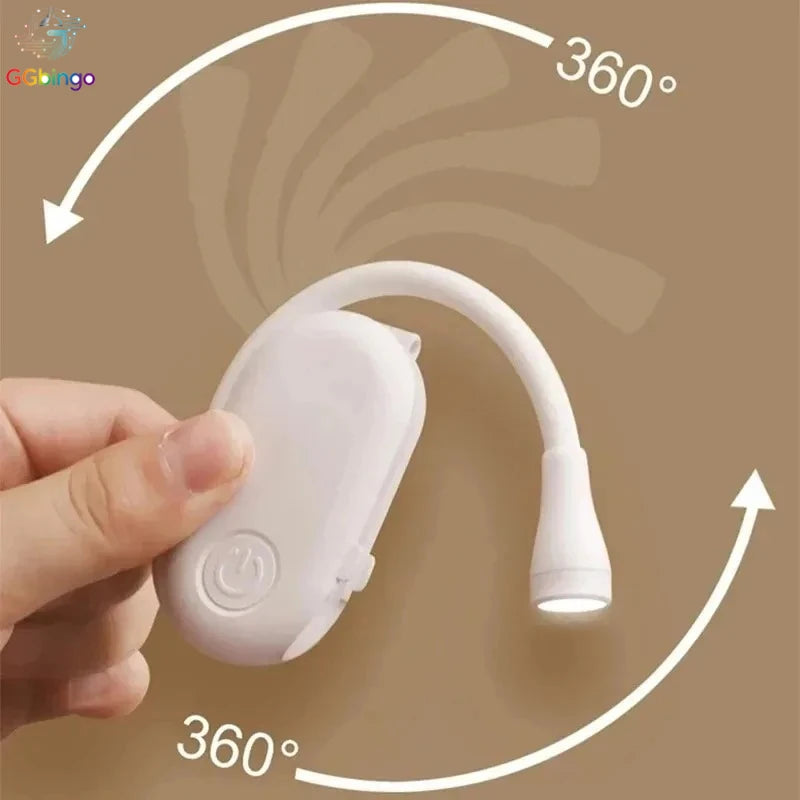 lampe pince led rechargeable usb blanc noir réglable protection yeux moderne