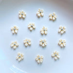 ornements résine fleurs colorées décoration bijoux accessoires coiffure enfantine simple 6mm