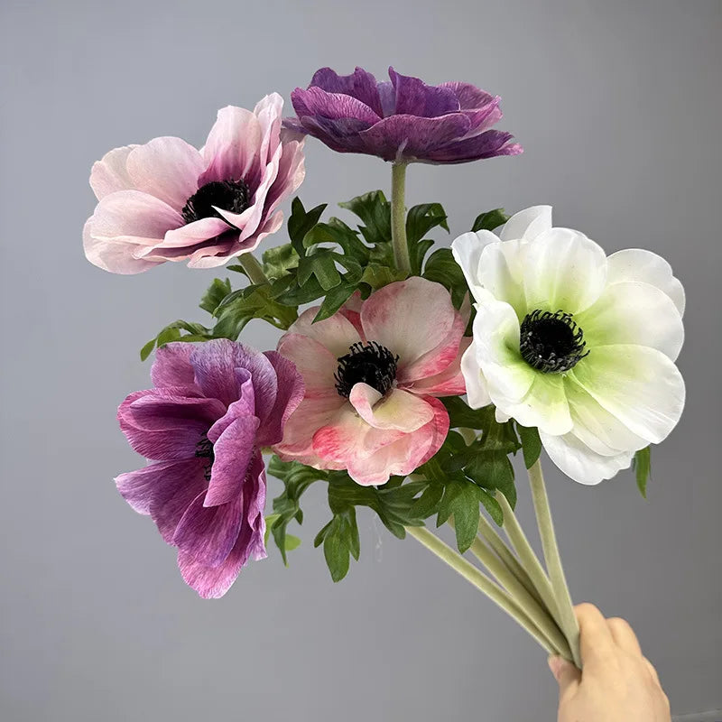 bouquet fleurs artificielles violet rose blanc bleu décoration mariage anniversaire intérieur