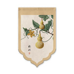 rideaux motif floral fruits lanternes traditionnels couleurs multiples maison