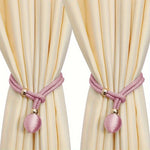 attaches rideaux décoratives polyester tressure élégantes couleurs variées fixations rideaux elastiques