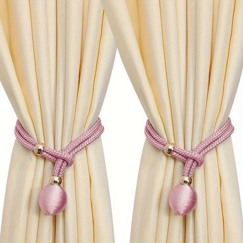 attaches rideaux décoratives polyester tressure élégantes couleurs variées fixations rideaux elastiques