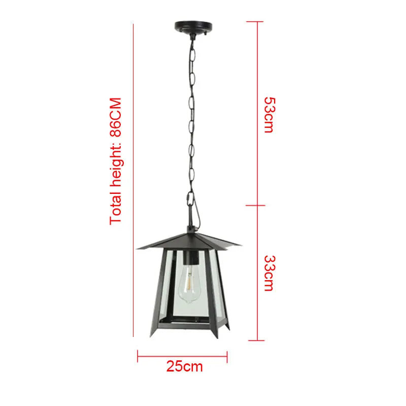 lampe suspendue moderne transparente noir salon restaurant étude chambre exposition couloir hall