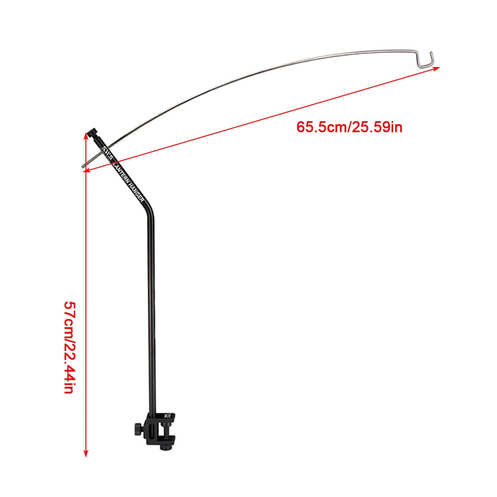 support lampe suspendue aluminium argenté moderne clips noir transport sac