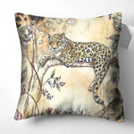 taie d'oreiller moderne imprimée léopard fleurs 40x40 45x45 50x50 60x60 polyester beige noir vert