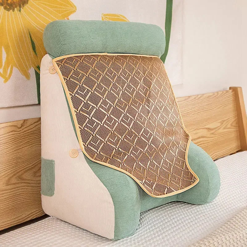coussin soutien ergonomique moderne lavable vert rose gris bleu jaune pp coton polyester