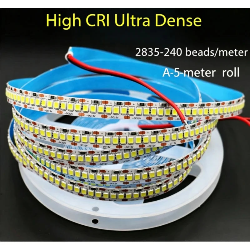 ruban led blanc 12v 240leds flexible adhésif 3000k 4000k 6000k moderne