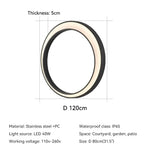 lampe murale extérieure moderne ip65 led blanc noir résistante eau 110v 240v