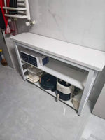 meuble cuisine blanc moderne tiroirs tablettes roulettes multifonctionnel 120cm 60cm 80cm
