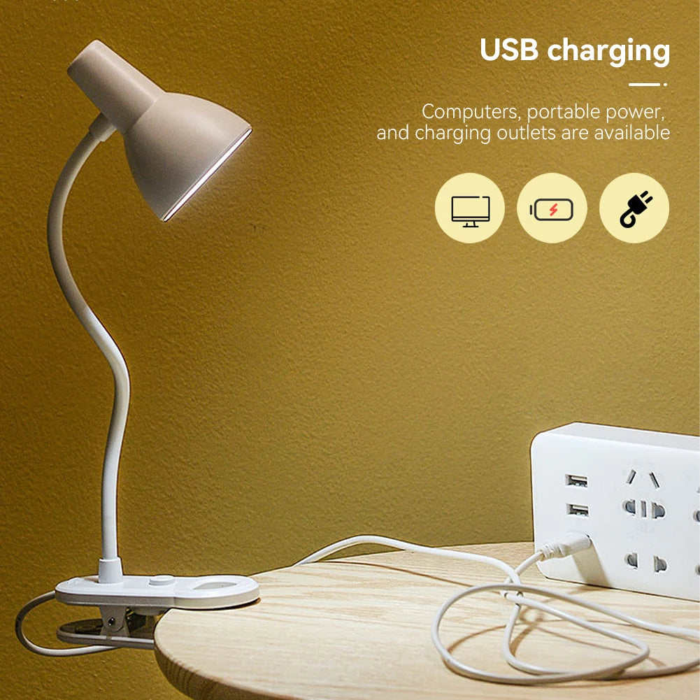 lampe led angle réglable veilleuse usb rechargeable blanc moderne lecture chambre