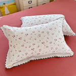 housse coussin léopard dentelle maison lit hospitalière polyester respectueux environnement classique romantique