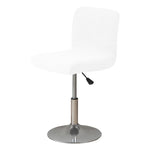 housse chaise haute tissu géométrique gris moderne pied rotatif elastic band