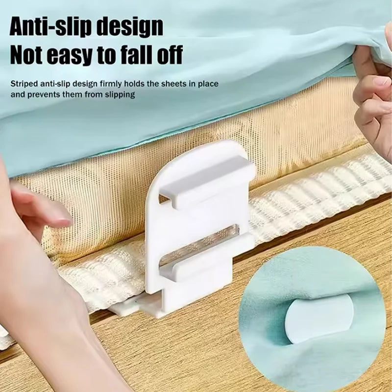 clips lit anti dérapants blanc gris adhésifs ajustables multifonctionnels modernes