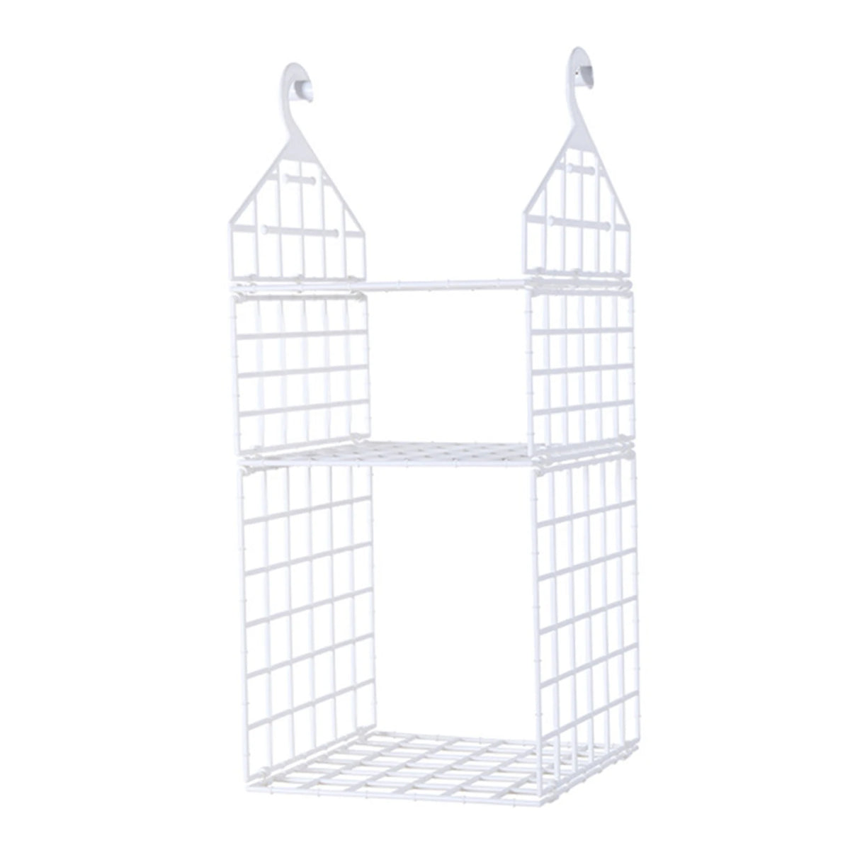 étagère suspendue moderne rose pâle étages hooks rangement serviettes pulls