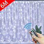 rideau lumineux led blanc multicolore moderne télécommande adaptateur usb noël decoration chambre salon