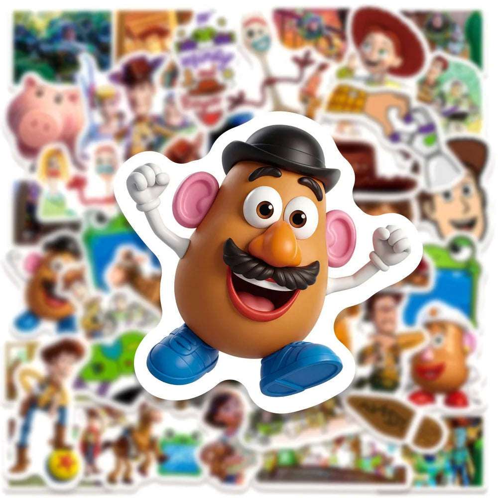 sticker multicolore cartoon personnages films set 10 30 50 pièces décoration diy