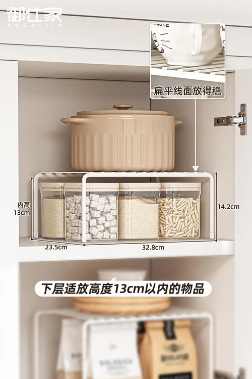 organiseur rangement placard blanc clips barres anti rust metallique multifonction moderne étageries cuisine