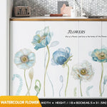 sticker mural fleurs cerisier papillons rose brun blanc adhésif moderne naturel decoration mur chambre