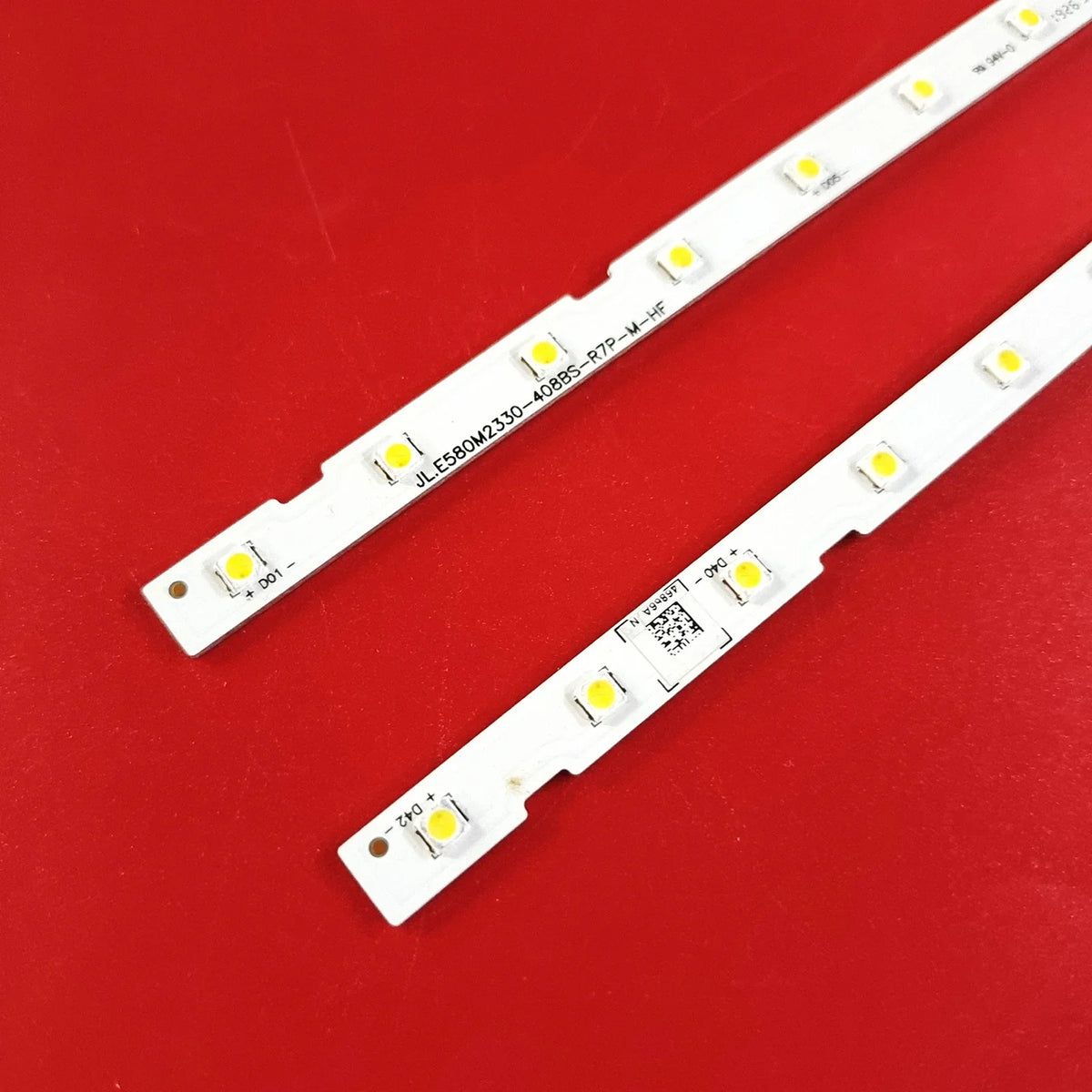ruban led blanc moderne 42 leds 629mm 6v jaunes espacés
