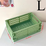 paniers rangement pliables moderne rose bleu beige vert cosmétiques papeterie étudiant