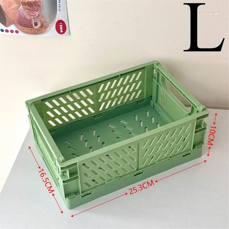 paniers rangement pliables moderne rose bleu beige vert cosmétiques papeterie étudiant