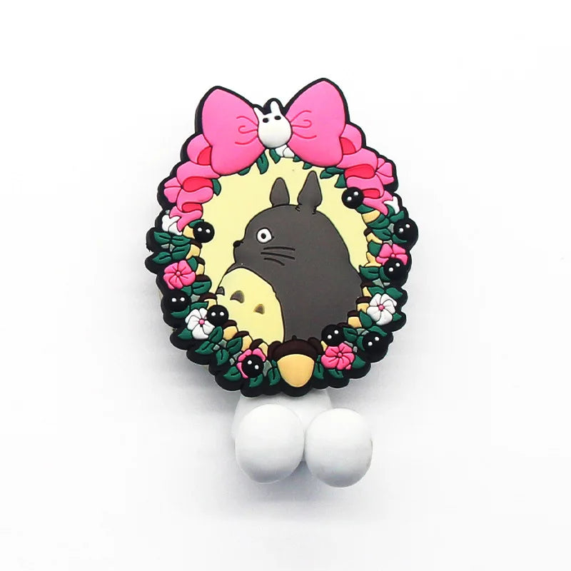 porte brosse dents mural adhésif totoro dessin animé cartoon salle bain rangement personnages animés