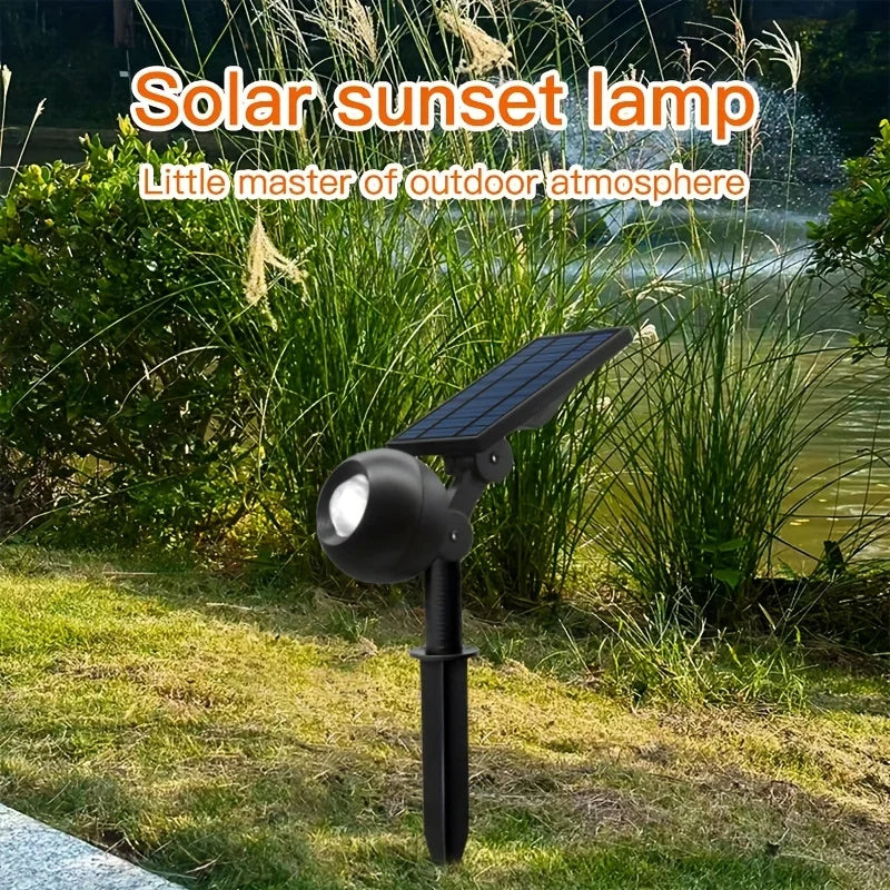projecteur solaire extérieur led ip65 étanche noir moderne facile