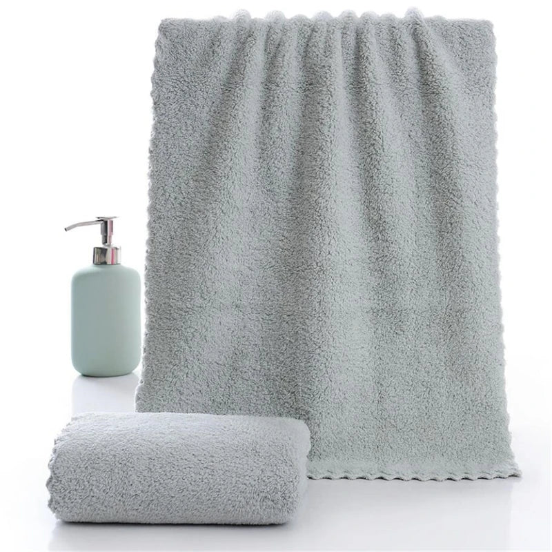 serviettes bain absorbantes microfibre gris beige douces moderne nhà tắm