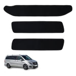 tapis sol voiture noir texture velours classique adhésif trois tapis
