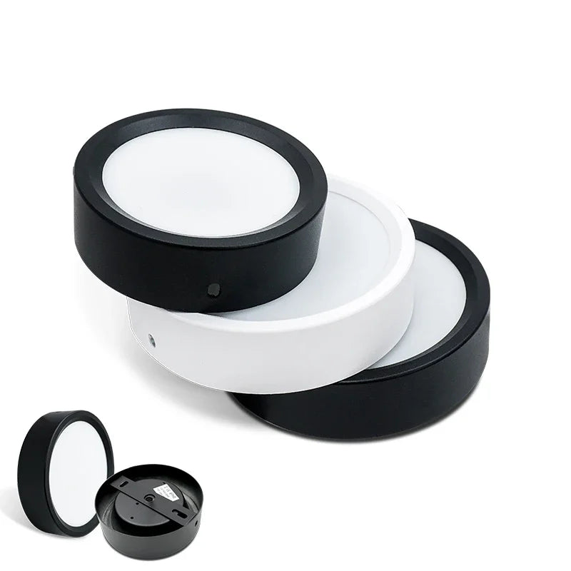 lampe led encastrable moderne aluminium blanc noir salon cuisine magasin salon intérieur