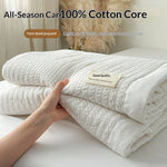 couette d'été coton 100 tissée rayures moderne blanche jacquard respirante été adultes maison