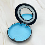 boîte rangement accessoires dentaires noir bleu moderne miroir orange rose violet