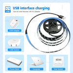 ruban led uv violet points lumineux adhésif moderne usb câble adaptateur alimentation