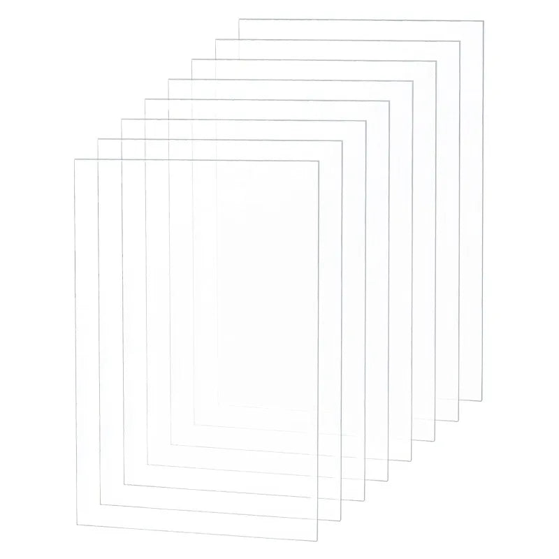 feuilles protection photo transparentes adhésives modernes 3.46 5.03 inches double face acrylique trés transparentes