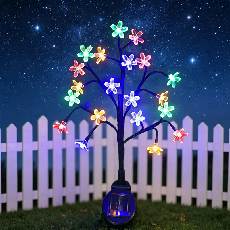 lumières solaires fleuries modernes décoratives extérieures multicolores autoinstallables led ip44 pvcRGBOptiques