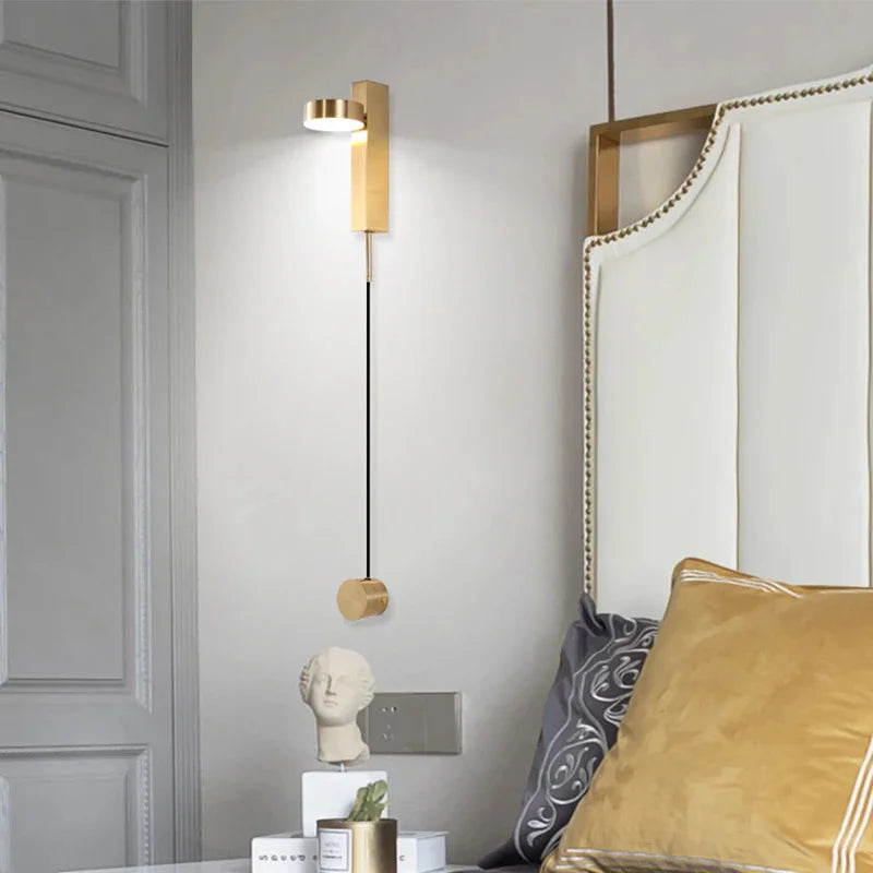 lampes murales modernes réglables noir doré led cuisine chambre salon