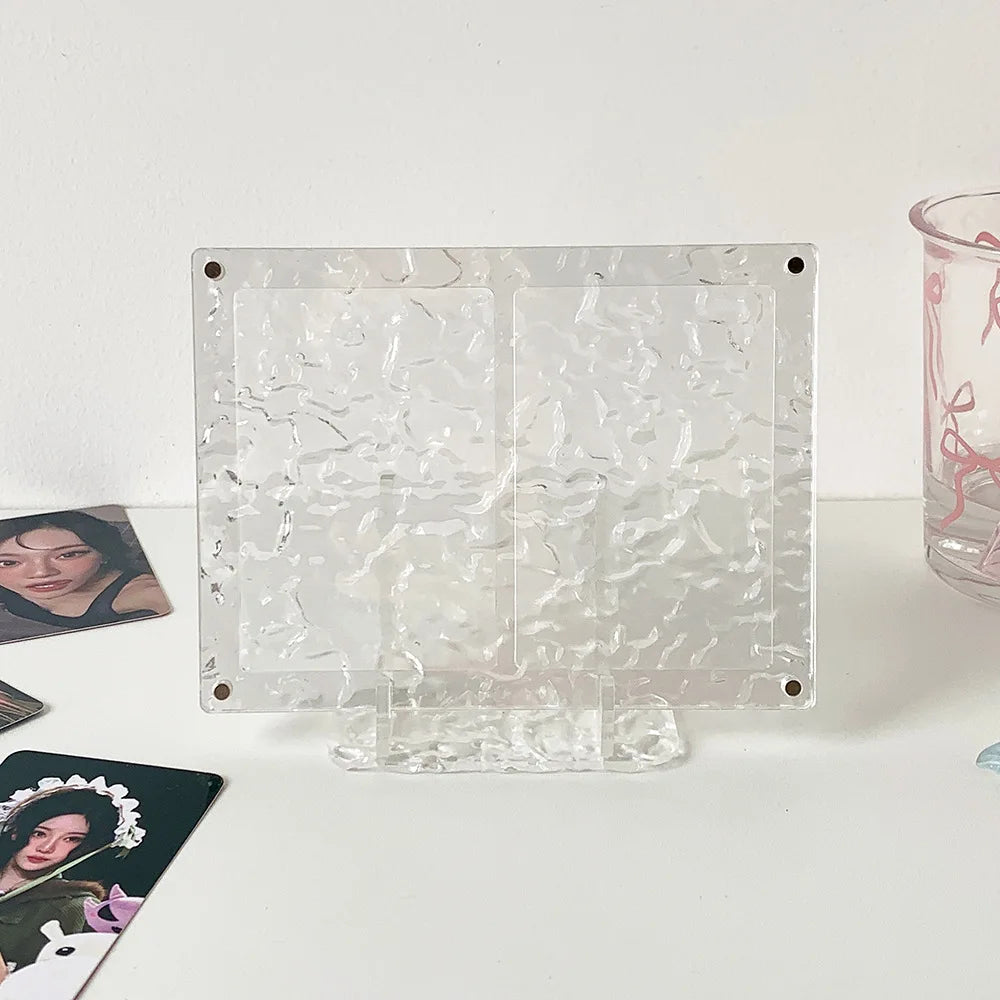 cadre photo transparent moderne clips minimaliste plastique deco