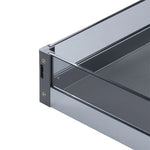 étagère murale pliante acier inoxydable moderne rangement boîtes bouteilles potséconomiquevis fixésgris métallisé