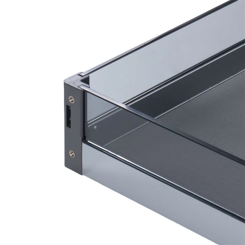 étagère murale pliante acier inoxydable moderne rangement boîtes bouteilles potséconomiquevis fixésgris métallisé