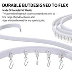 rideau polonais flexible blanc simple fenêtre chambre balcon salle bain