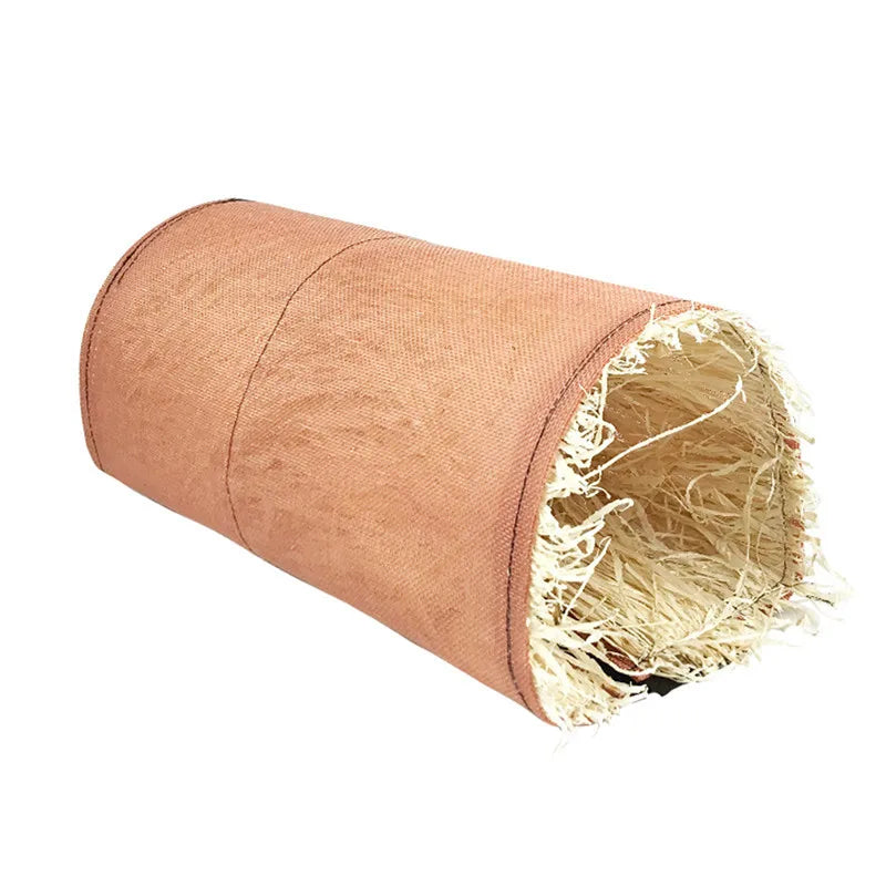 abri animal tressé naturel hamster lapin beige rustique soft bed house