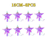décoration multicolore étoiles lumineuses led transparentes moderne guirlande fête noël mariage