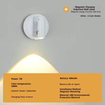 lampe murale led rechargeable détecteur mouvement blanc noir moderne bouton tactile changement couleur allumage